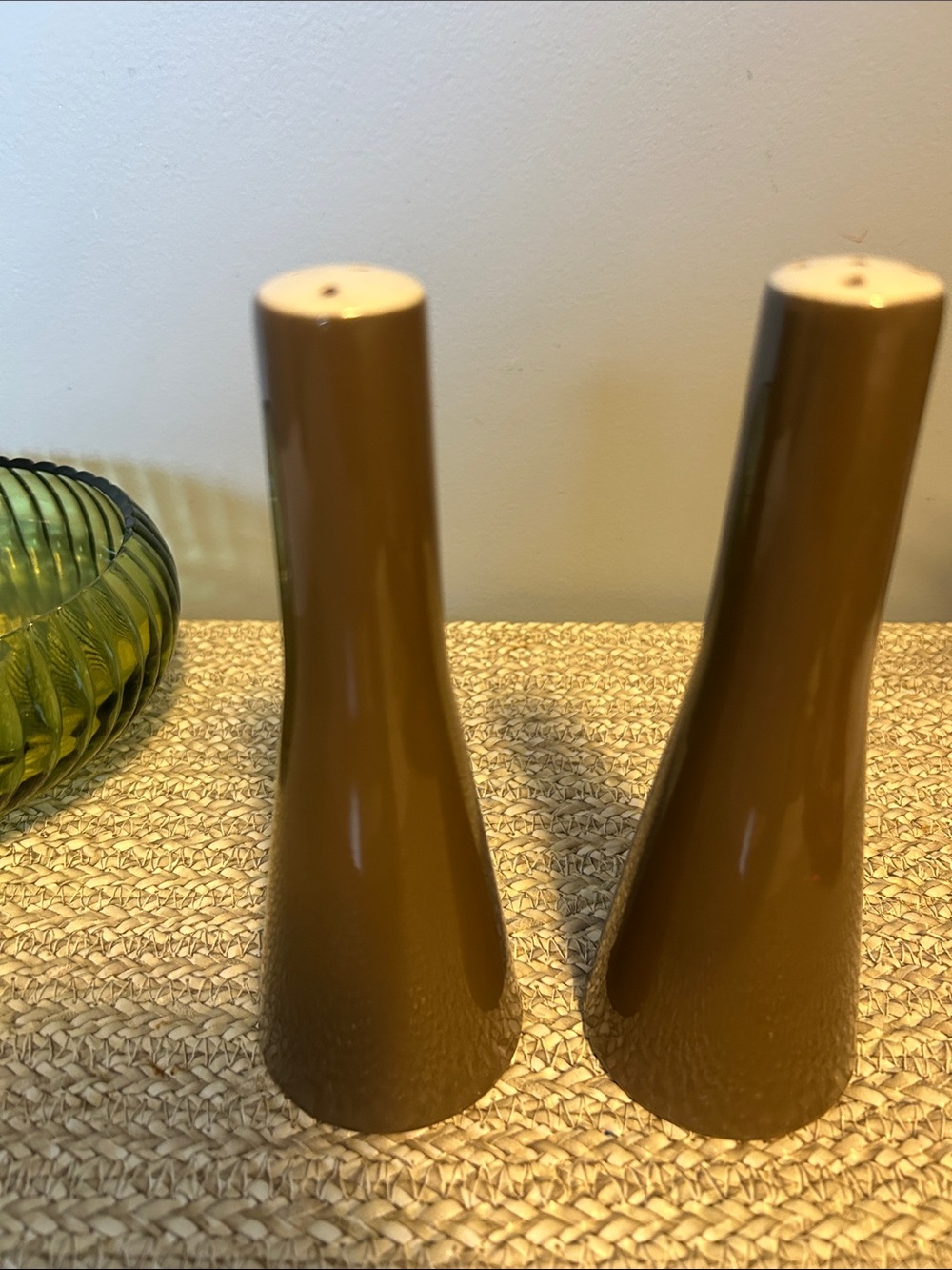 Vintage Primastone Ironstone Salt Pepper Shakers 6” Japan